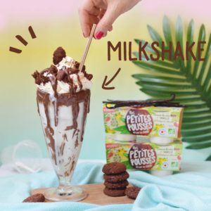 Recette milkshake vanille chocolat 100% végétale bio sans lactose